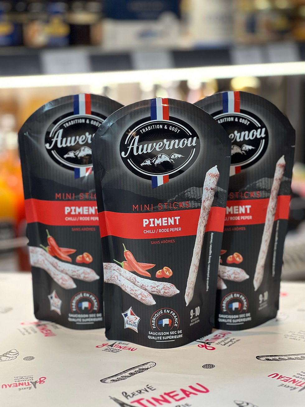 Auvernou mini sticks - Chili Saucissons
