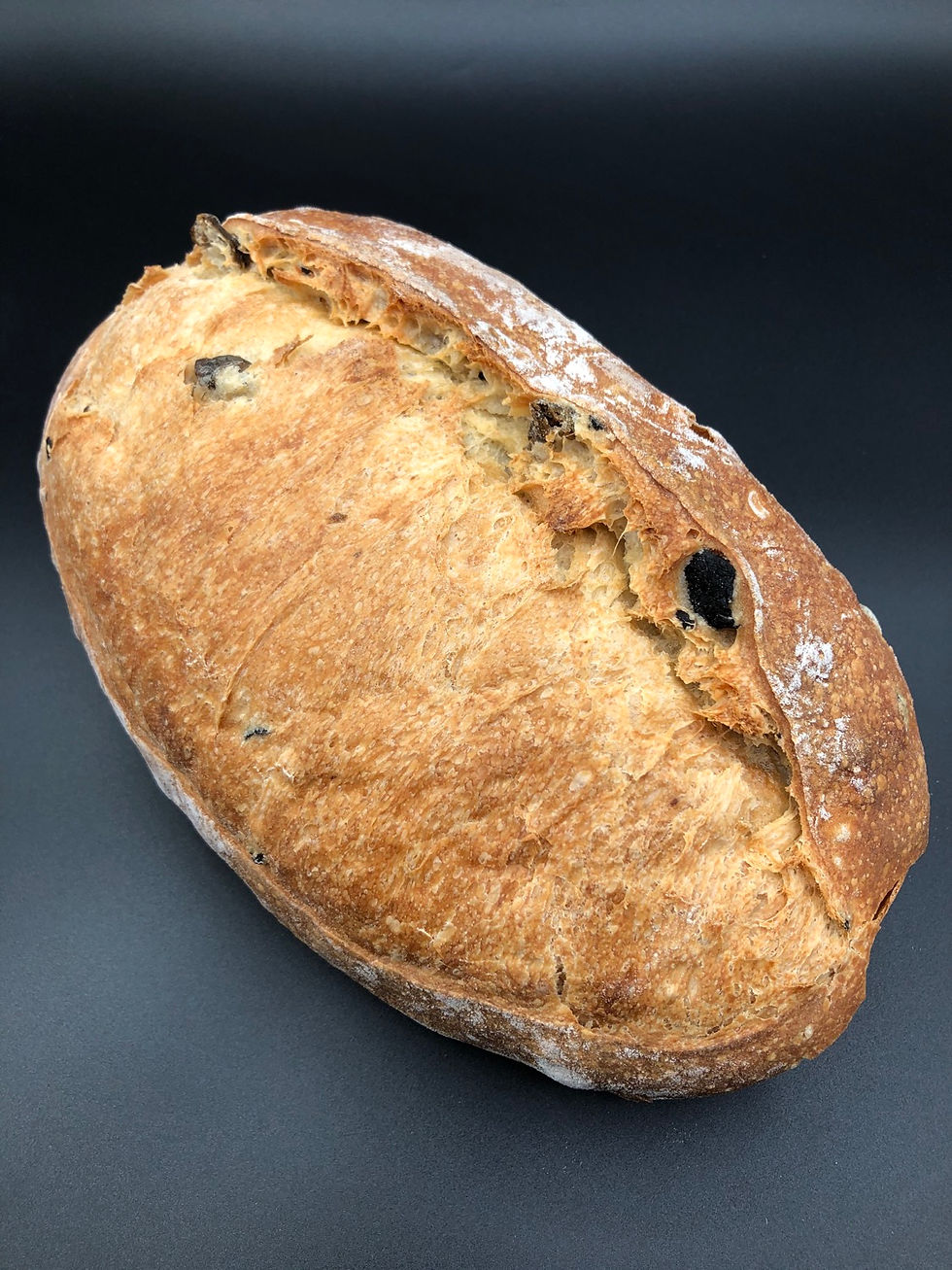 This Ciabatta with Olives brings a taste of the Mediterranean to your table.
