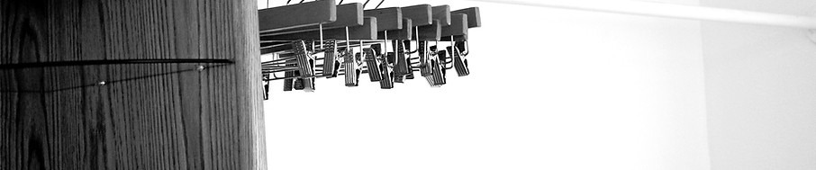hangers on rack in mmoco studio