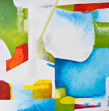 Abstracto I /Óleo con espátula sobre lienzo