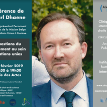 Conférence de Karl Dhaene le 7 février 2019