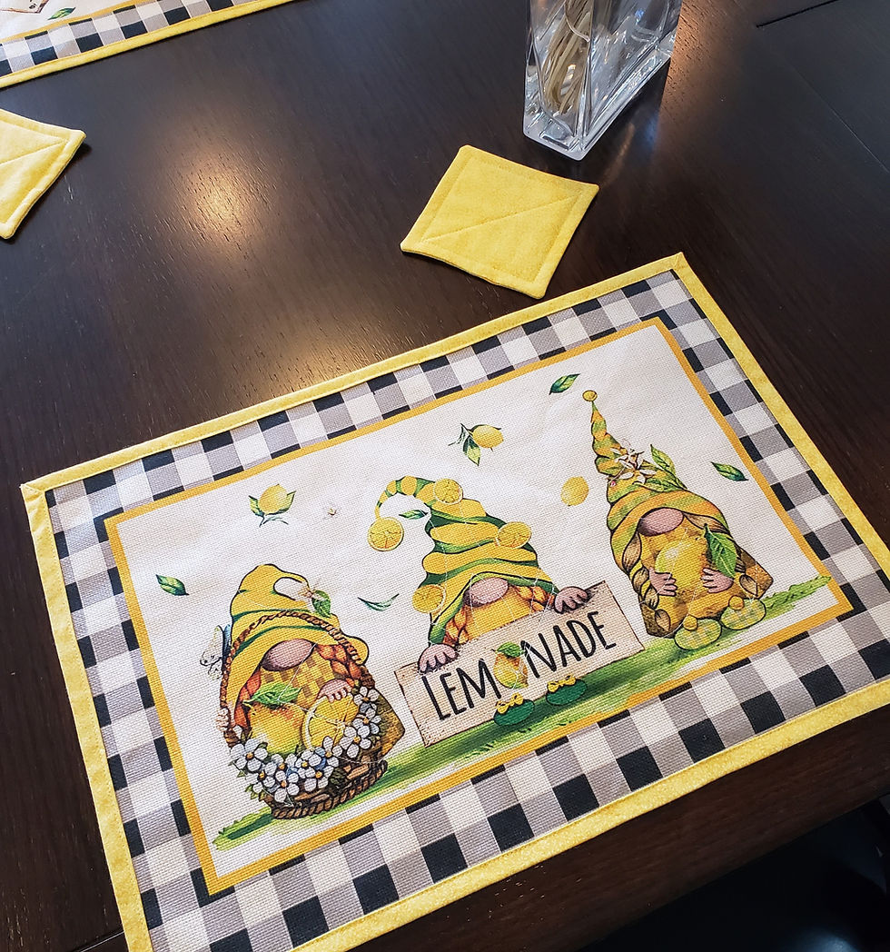 Thumbnail: Gnome Lemon Placemat Set of 4