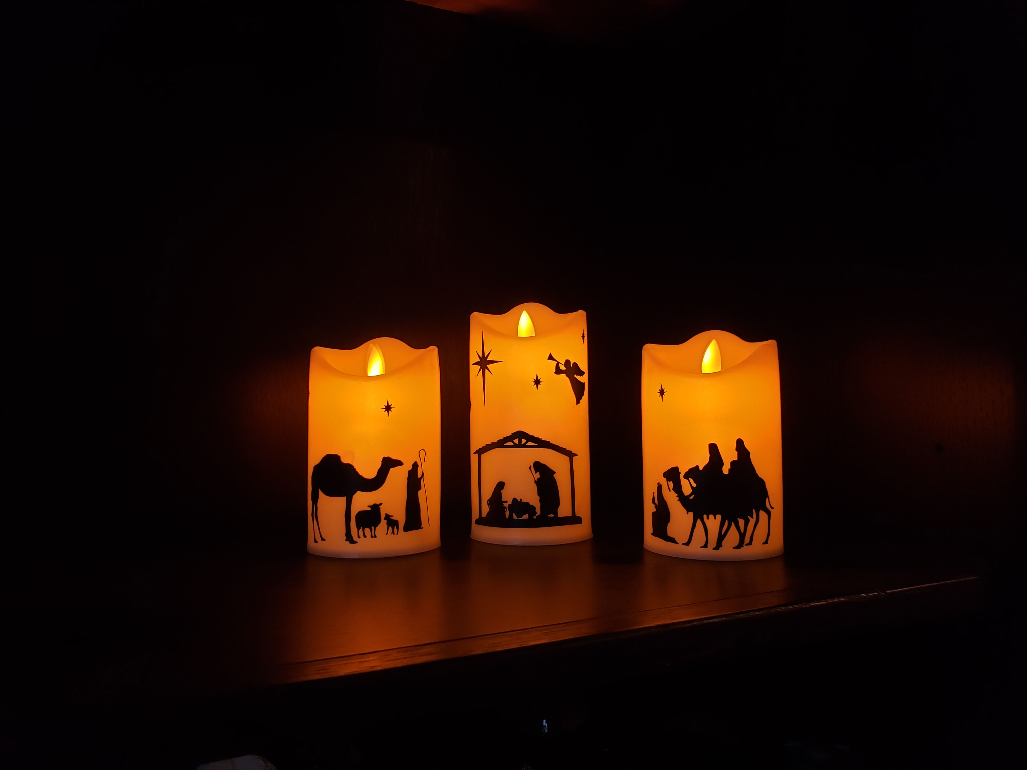 Nativity Flicker Candle