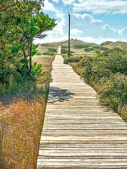 We explored Cape Hatteras, the Graveyard of the Atlantic. We hiked through beautiful Buxton Woods and walked miles along the Cape, mesmerized by pristine beaches, friendly fishermen, and unique seashells.