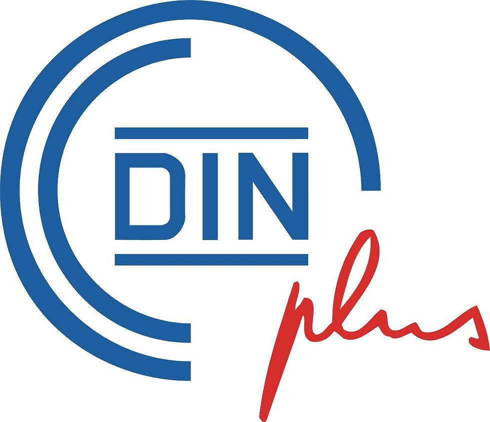 Logotipo de la certificación DIN plus