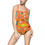 Thumbnail: Moth Gala - Women's One-piece/Cut-Out Swimsuit (Tangerine)