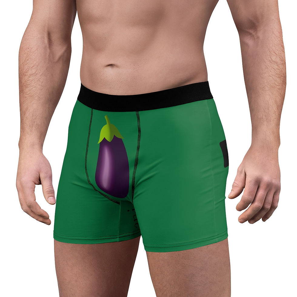 Thumbnail: Plant-Based Booty - Men's Boxer Briefs (Pine)