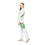 Thumbnail: Luna Moth - Women's Satin Pajamas (White)