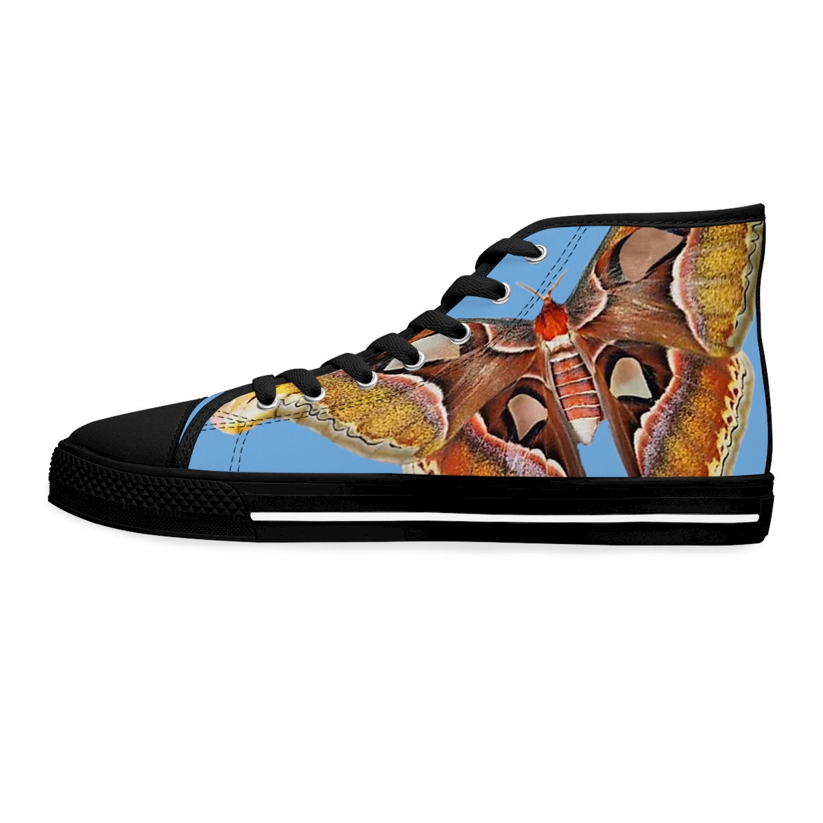Atlas Moth - Women's High Top Sneakers (Sky)