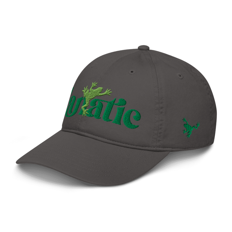 Thumbnail: Frog Fanatic - 100% cotton embroidered low profile baseball cap - more colors