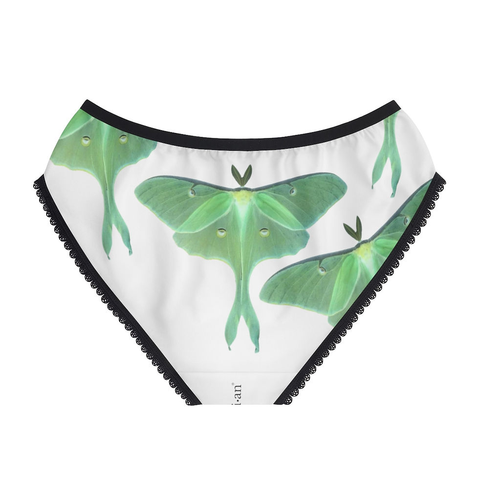 Luna Moth - Women's Briefs (White)