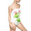 Thumbnail: Smile - Women's One-piece Swimsuit (White) more colors