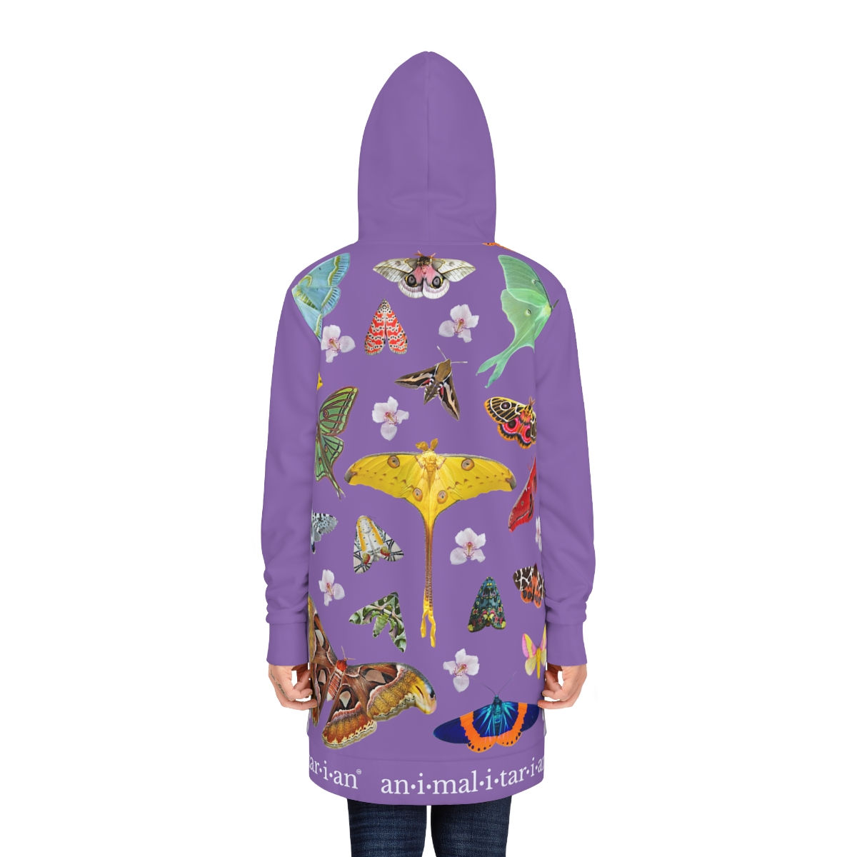 Moth Gala - Women's Hoodie Dress (Amethyst)