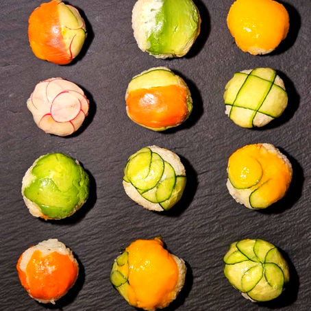 SUSHI BALLS (TEMARI) + DONUTS