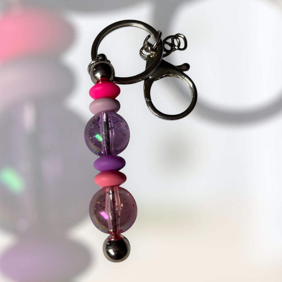 Pink and Purple Keychain