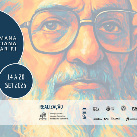 Estão abertas as inscrições para a 9ª Semana Freiriana do Cariri