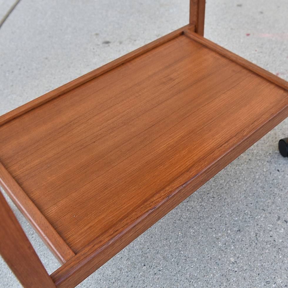 섬네일: Vintage Teak Tea Cart