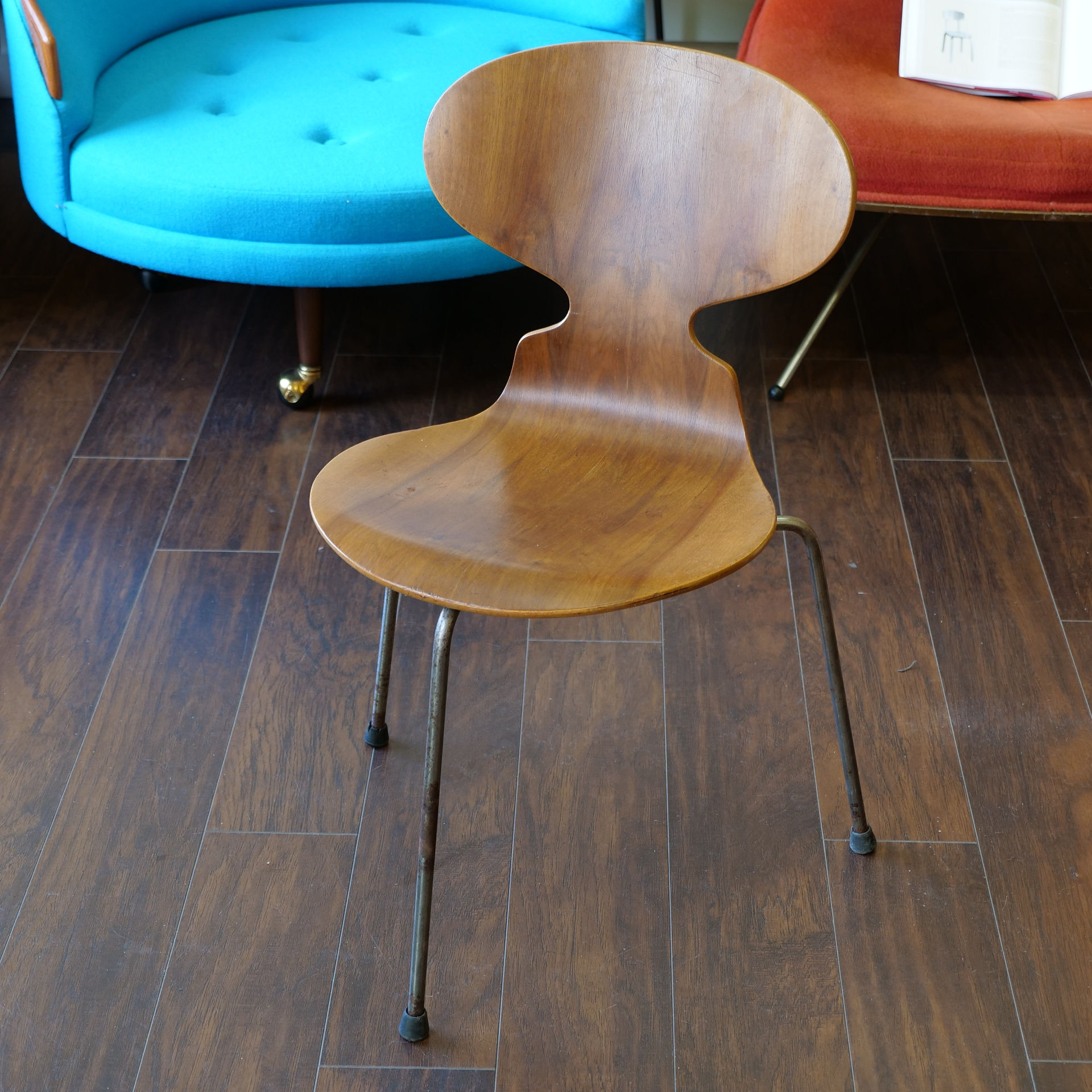 Vintage Danish Modern 3 Legged Ant Chair by Arne Jacobsen for Frizt Hansen