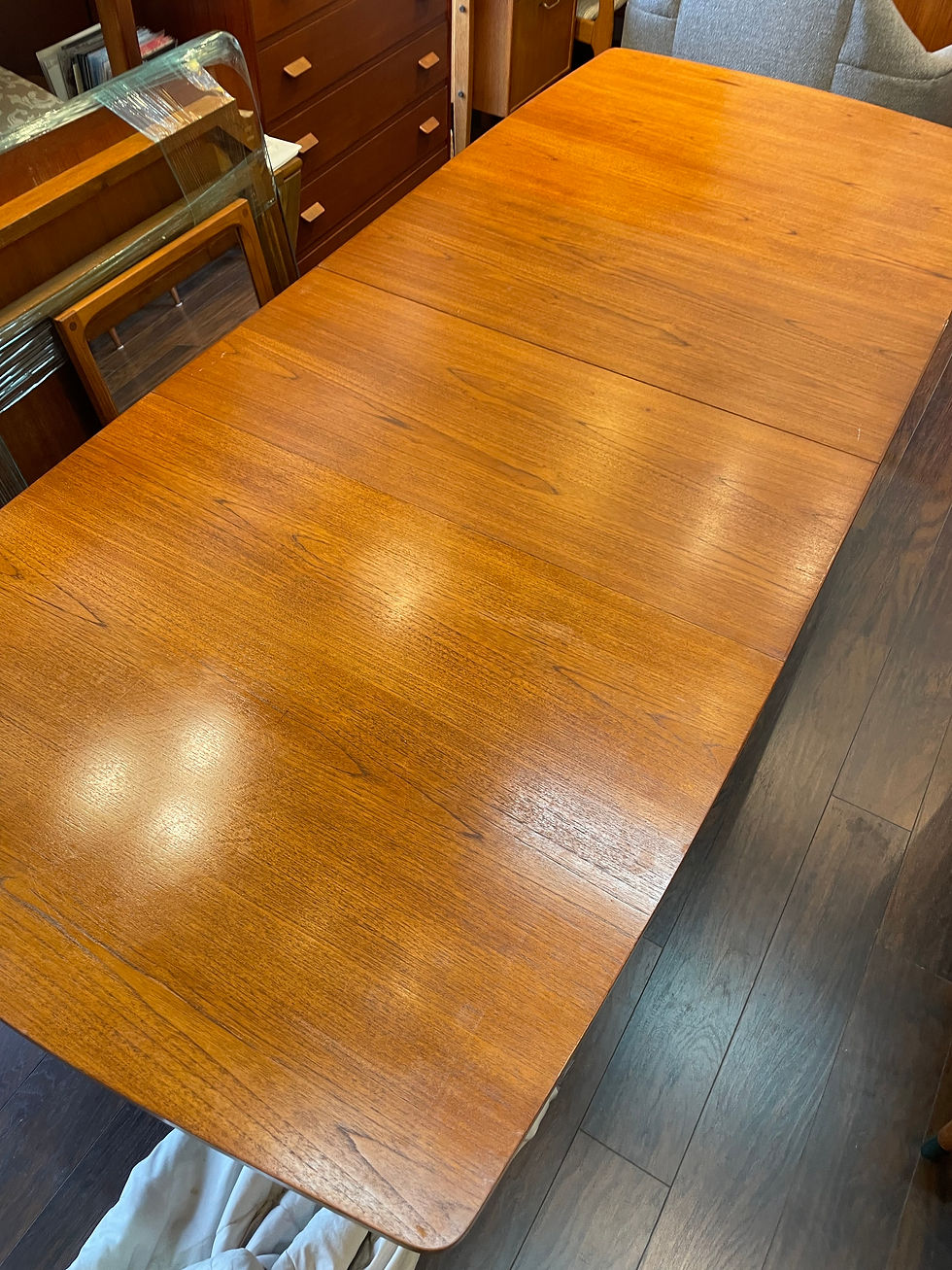 Thumbnail: Danish Teak Dining Table in Teak by Henning Kjaernulf for Bruno Hansen