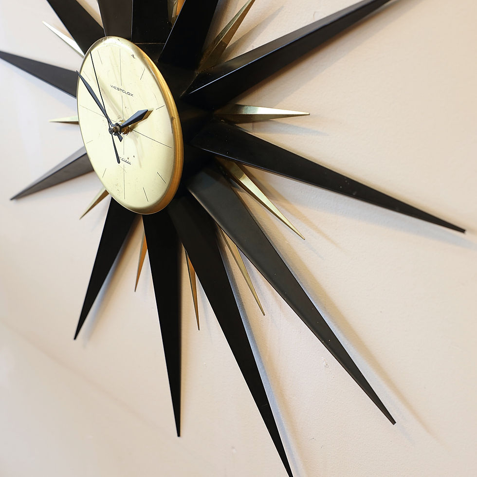 Thumbnail: Vintage "Westclox Cordless" Starburst Wall Clock