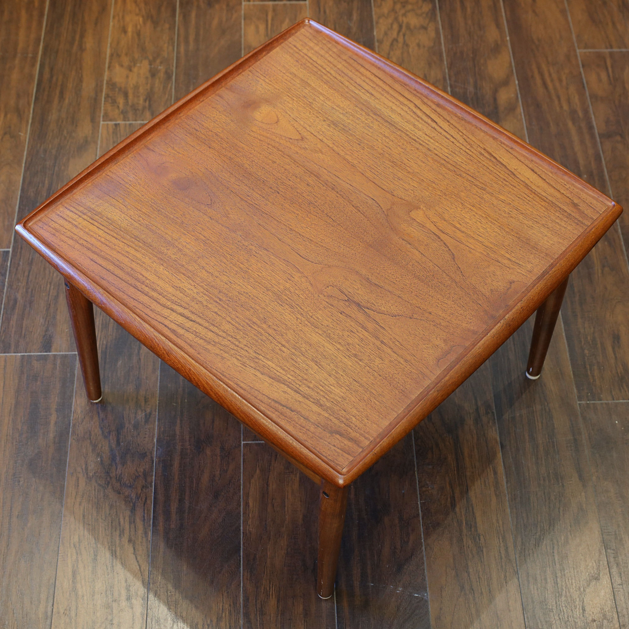Danish Modern Teak Square Coffee Table by Grete Jalk for Glostrup Møbelfabrik