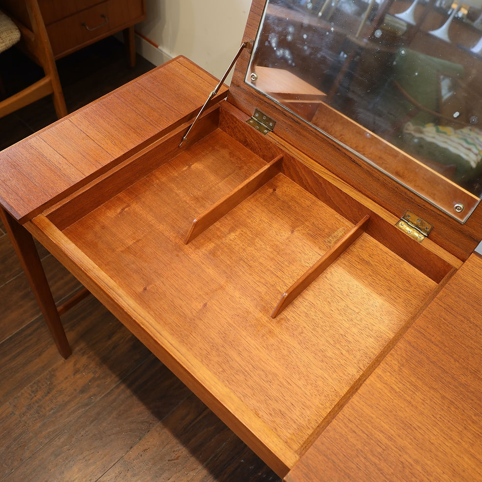 섬네일: 1960's Danish Teak Desk by Svend Aage Madsen.