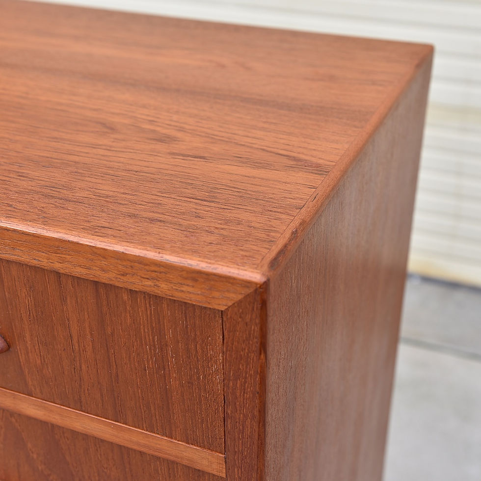 Thumbnail: Danish teak tallboy dresser
