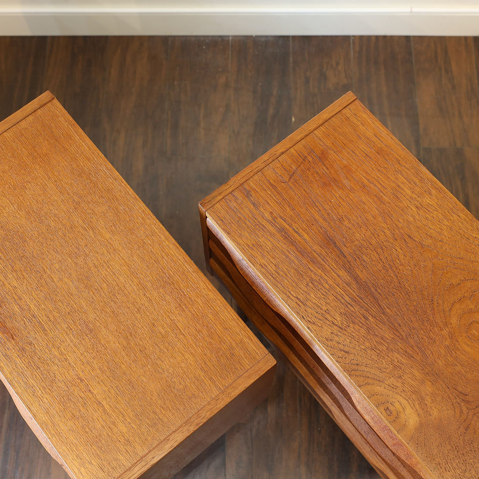 Thumbnail: Pair of Danish Modern Teak Chest of Drawers /