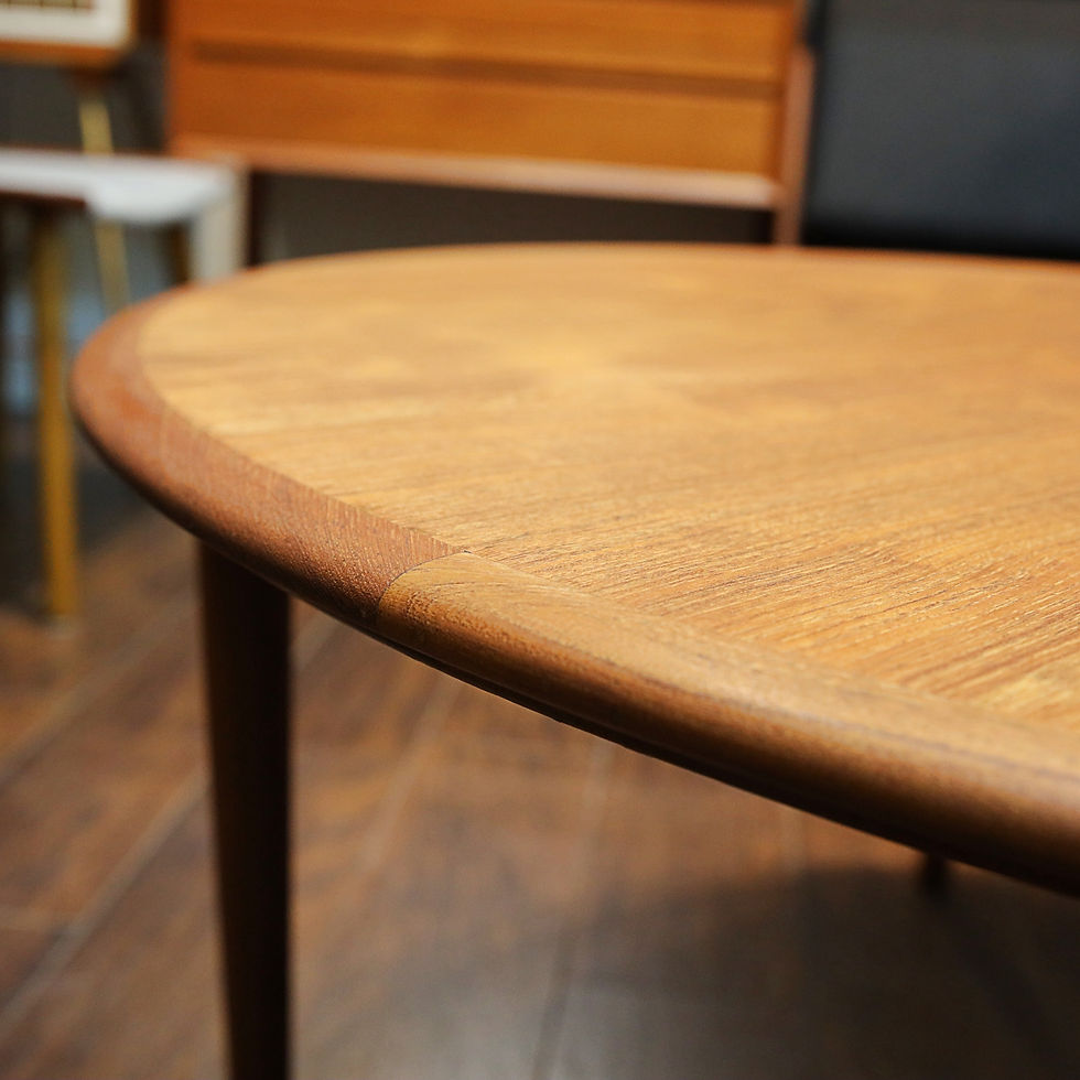 Thumbnail: Danish Modern Teak Round Coffee Table by Elsteds Møbelfabrik