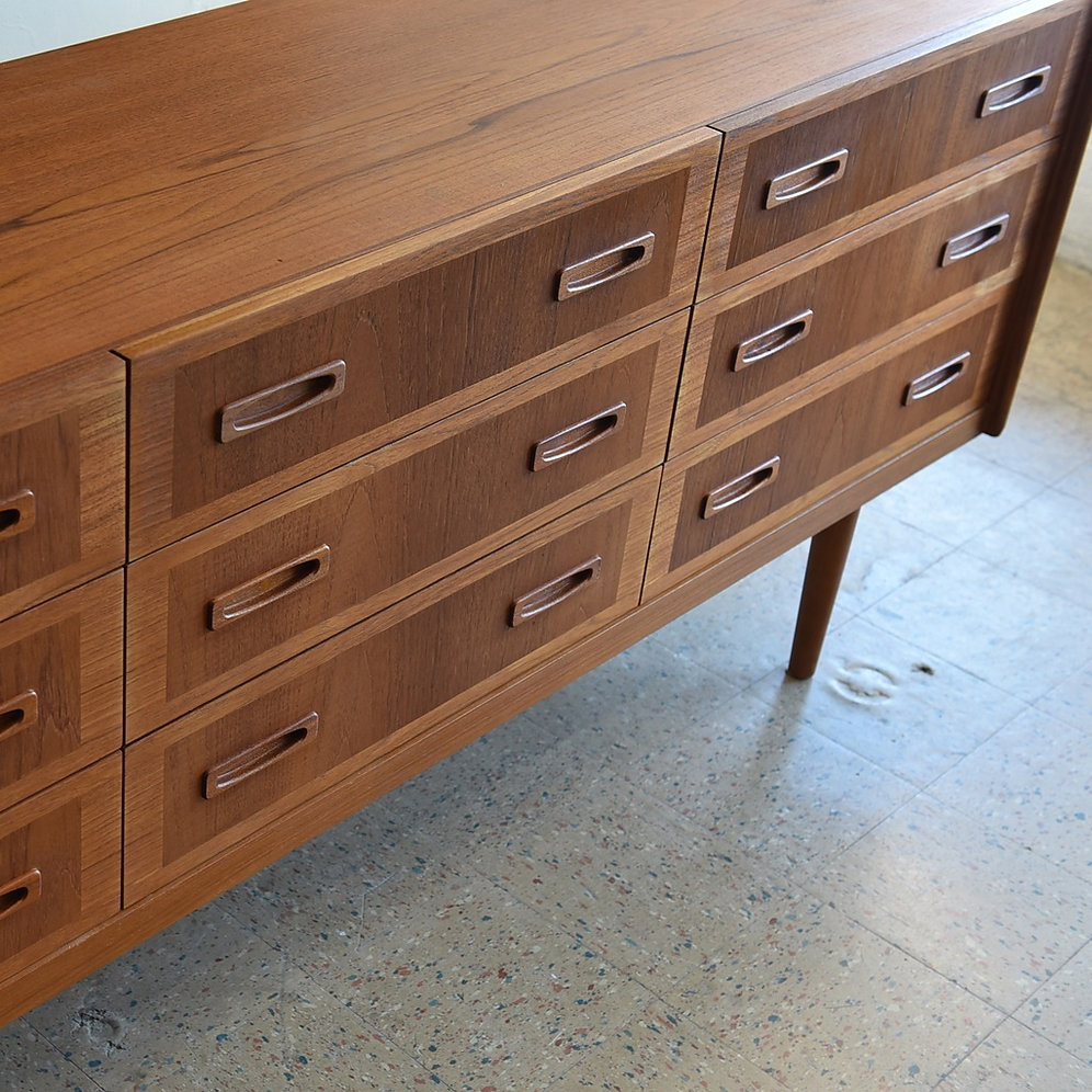 Vintage MCM Teak Dresser bananalab