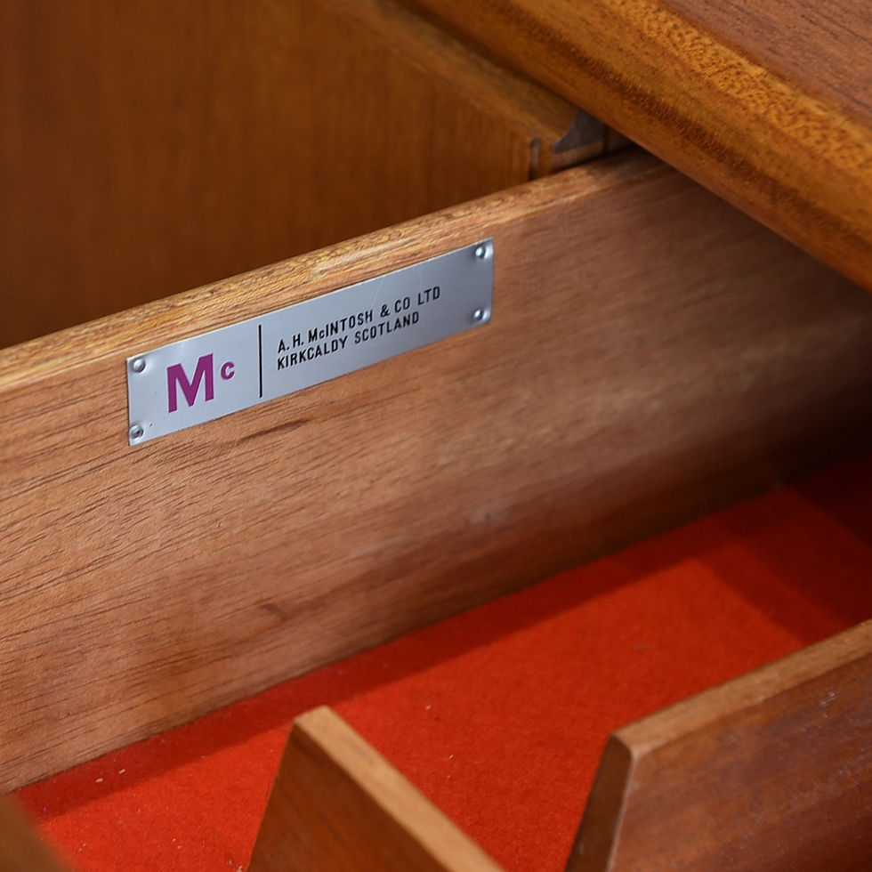 섬네일: Vintage Mid Century Modern Teak Credenza by A.H.Mcintosh & Co. LTD.