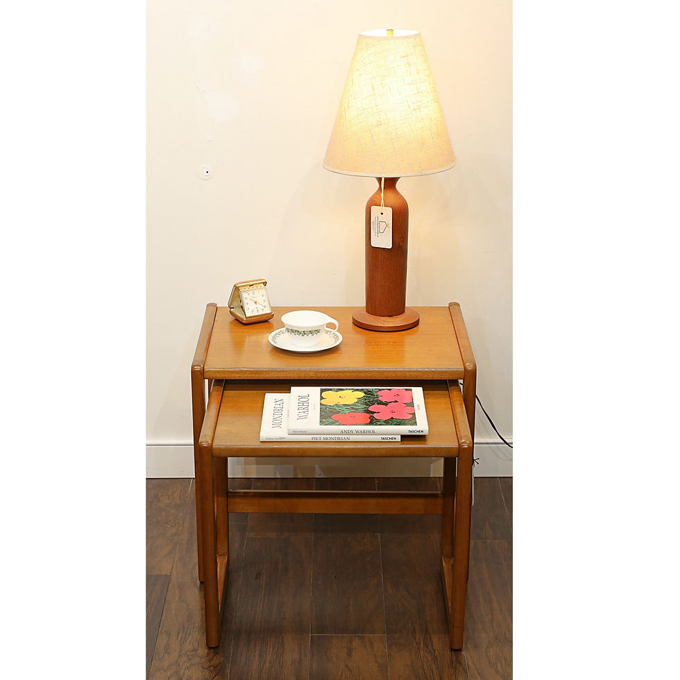 섬네일: Vintage Teak Nesting Tables