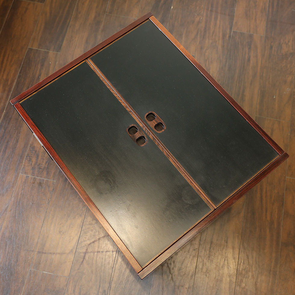 섬네일: Danish Rosewood Cube Box Bar by Randers Mobelfabrik
