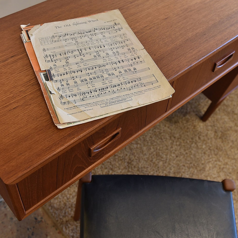 Thumbnail: Danish Modern Teak Wall Unit & Matching Dresser