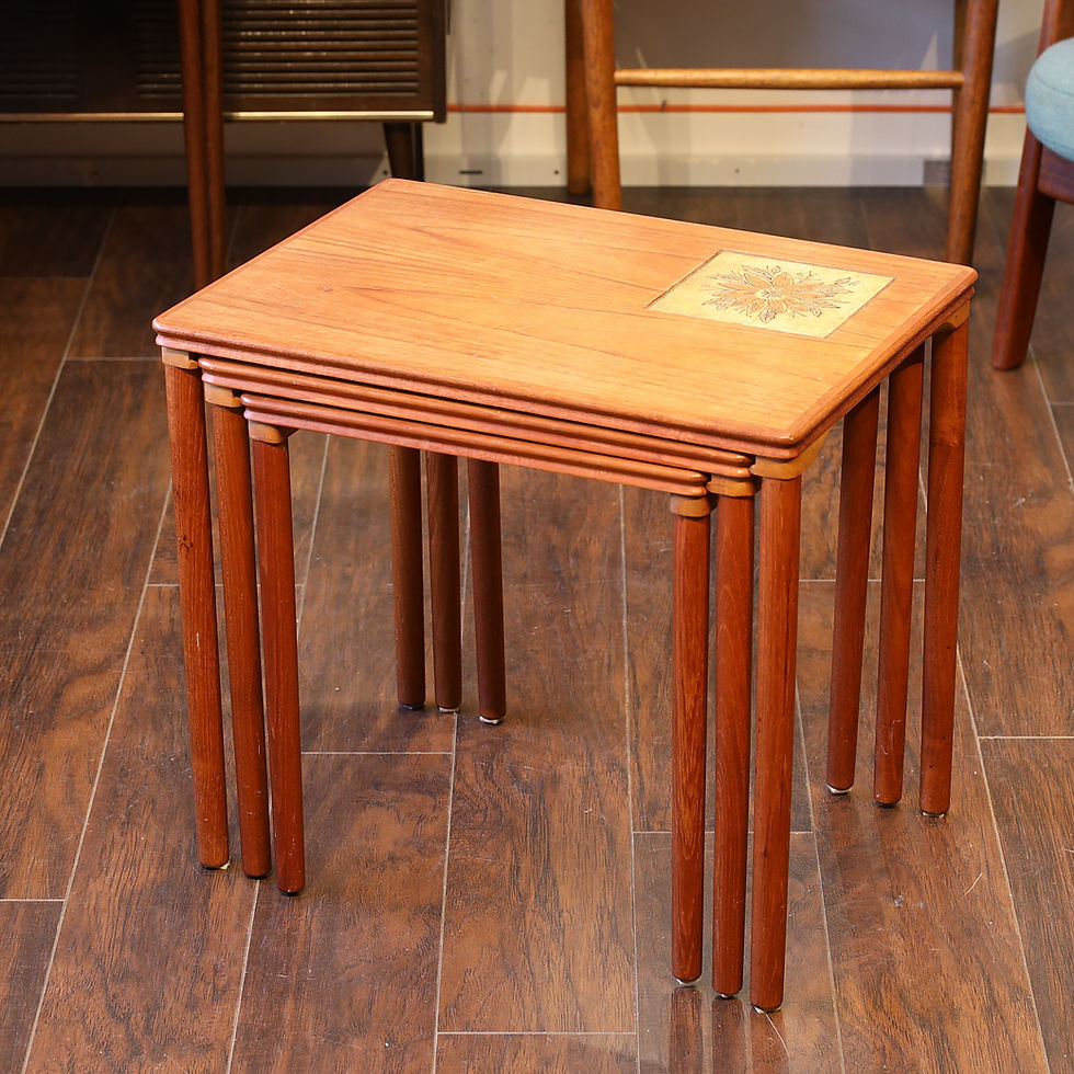 Thumbnail: Danish Modern Teak Nesting Tables by Møbelfabrikken Toften