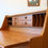 Thumbnail: Vintage Swedish Teak Writing Desk + Teak chair