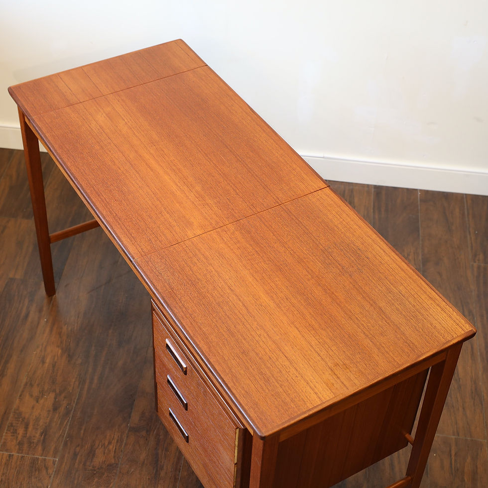 섬네일: 1960's Danish Teak Desk by Svend Aage Madsen.