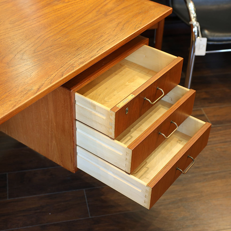 Thumbnail: Danish Modern Teak Desk by Torben Strandgaard
