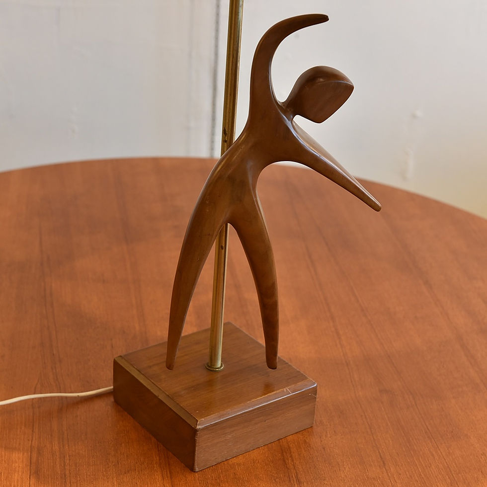 Thumbnail: Vintage MCM Walnut Table Lamp