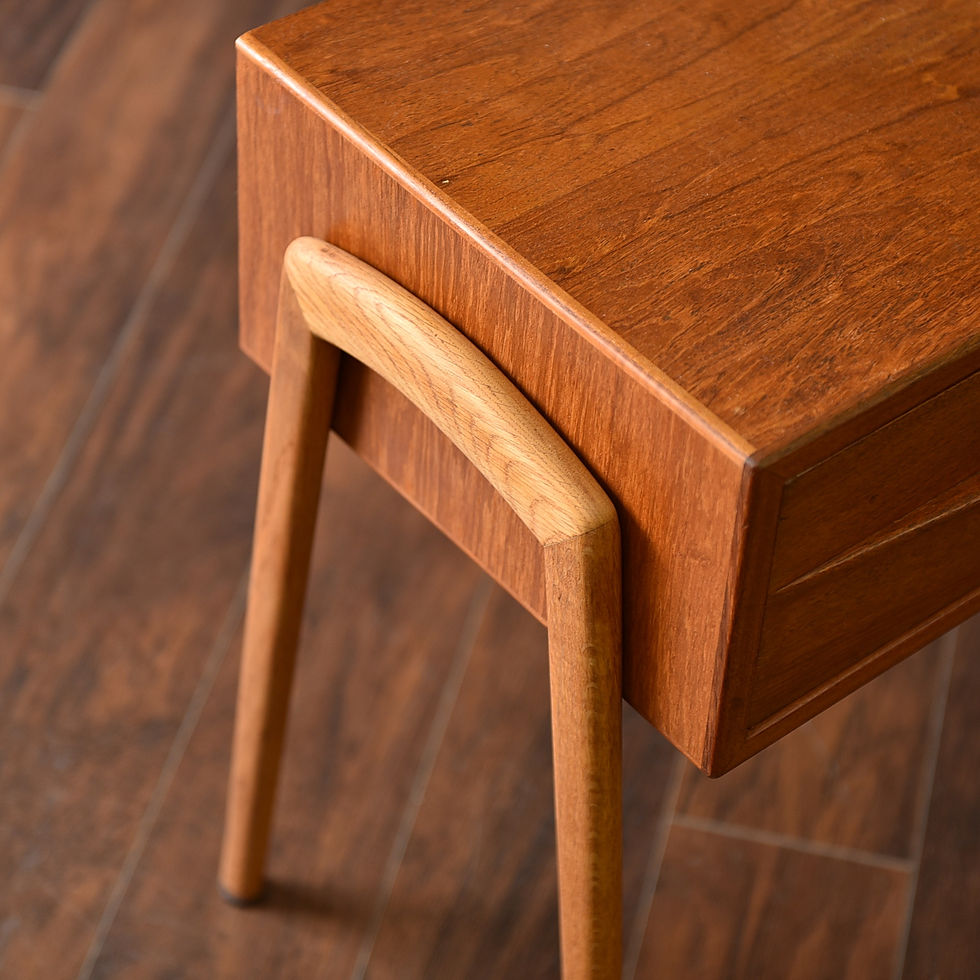 Thumbnail: Danish Teak Bedside Table / Entrance Table