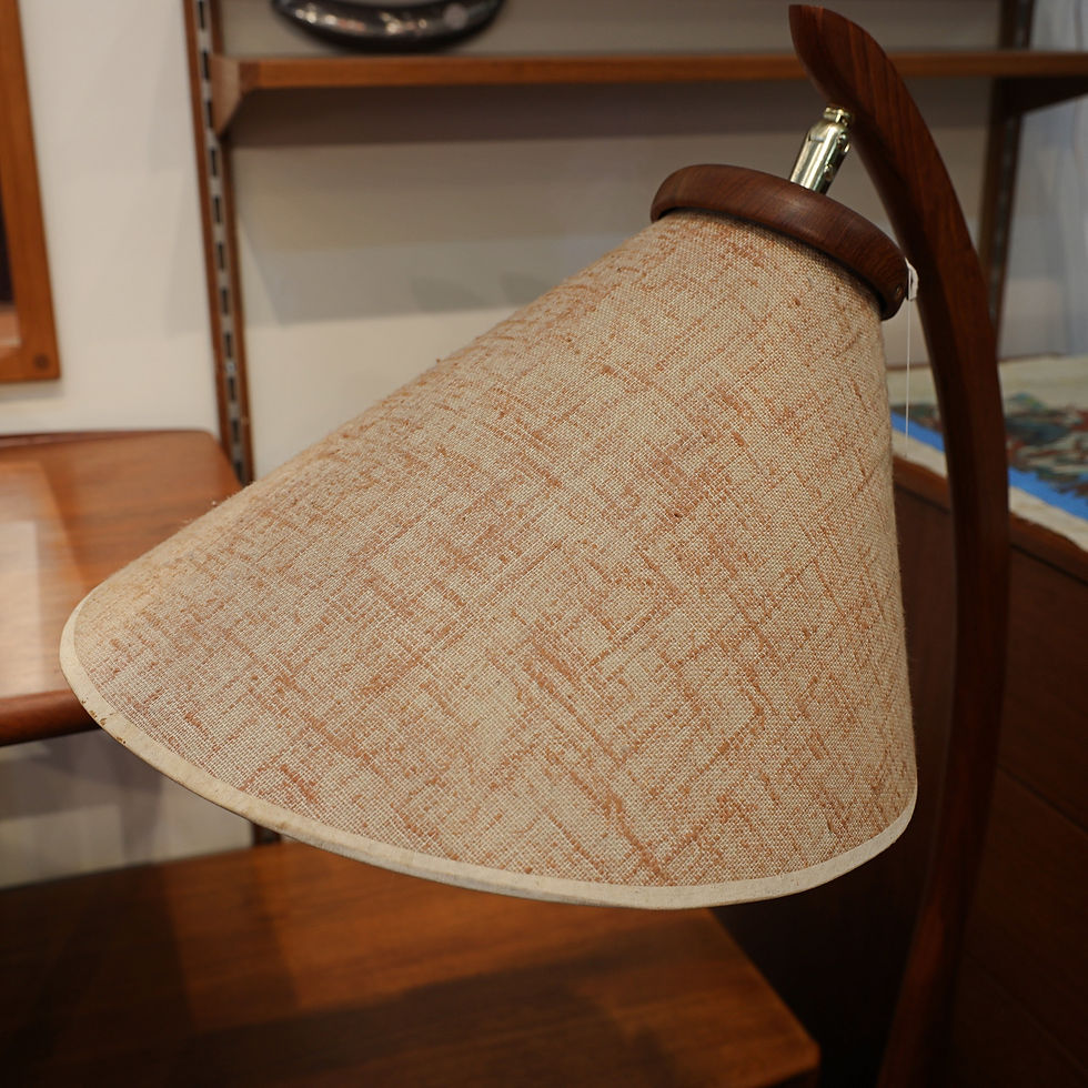 Thumbnail: MCM Teak Arc Lamp