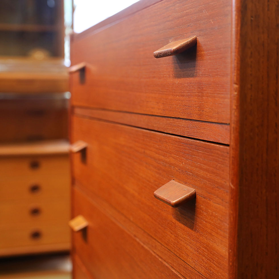 Thumbnail: Danish Modern Teak Tallboy Dresser by Poul Volther for Munch Møbler