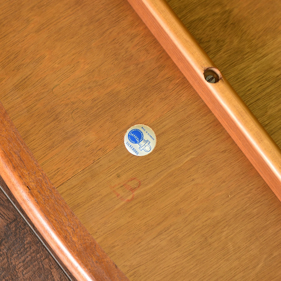 Thumbnail: Danish Teak Triangle Side Table Made in Denmark by CFC Silkeborg