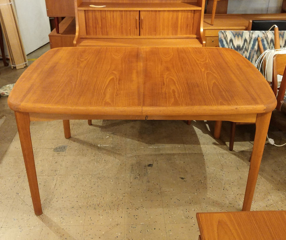 Extending Loooong Danish Mid Century Modern Teak Dining Table