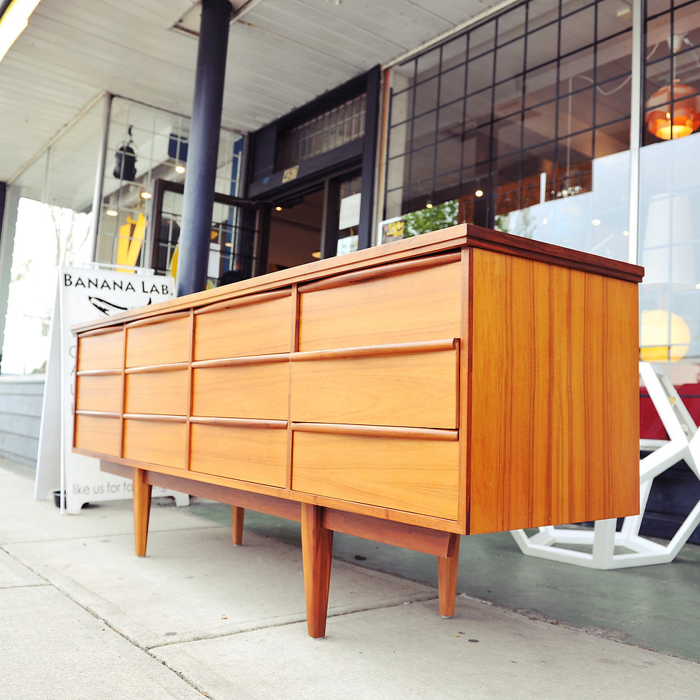 Thumbnail: Fabulous Vintage Teak MCM 12-Drawer Dresser/Credenza