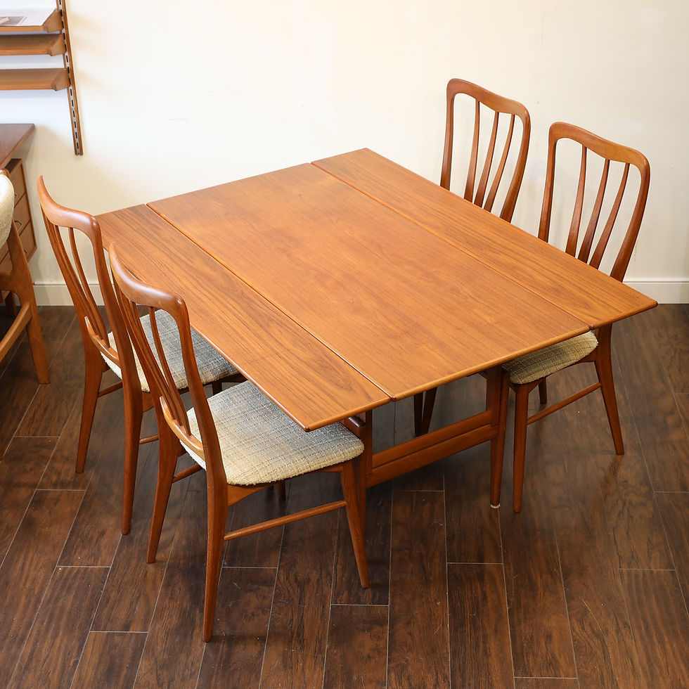 Thumbnail: Danish Modern Teak Coffee & Dining Table by Kai Kristiansen