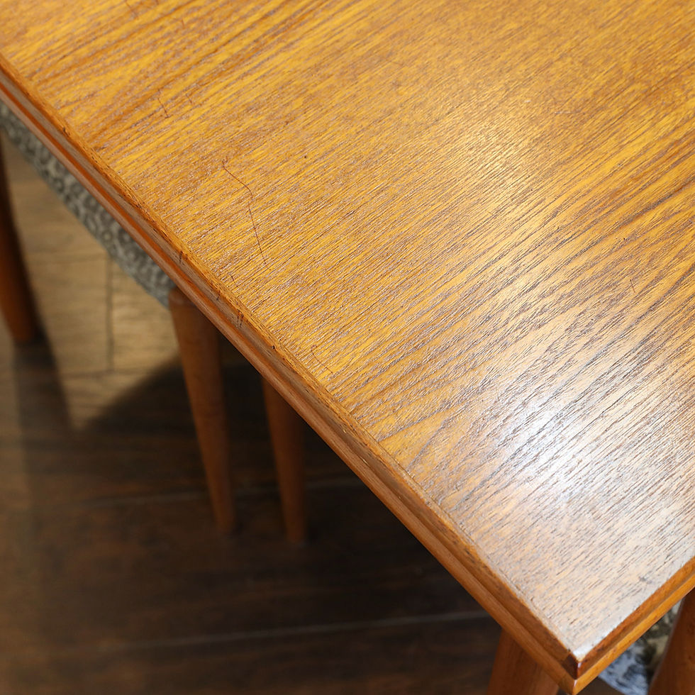 Thumbnail: Danish Modern Teak Dining Table with 2 Leaves