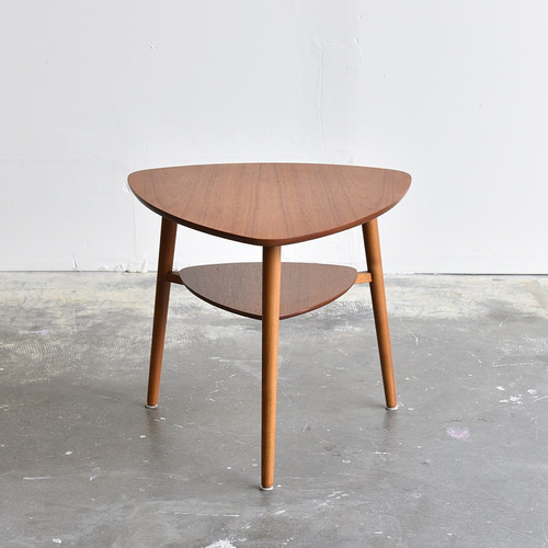 Vintage Mid Century Modern Triangle Side Table bananalab