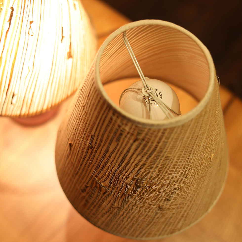 Thumbnail: Pair of Vtg Mid-Century Modern Teak Table Lamps