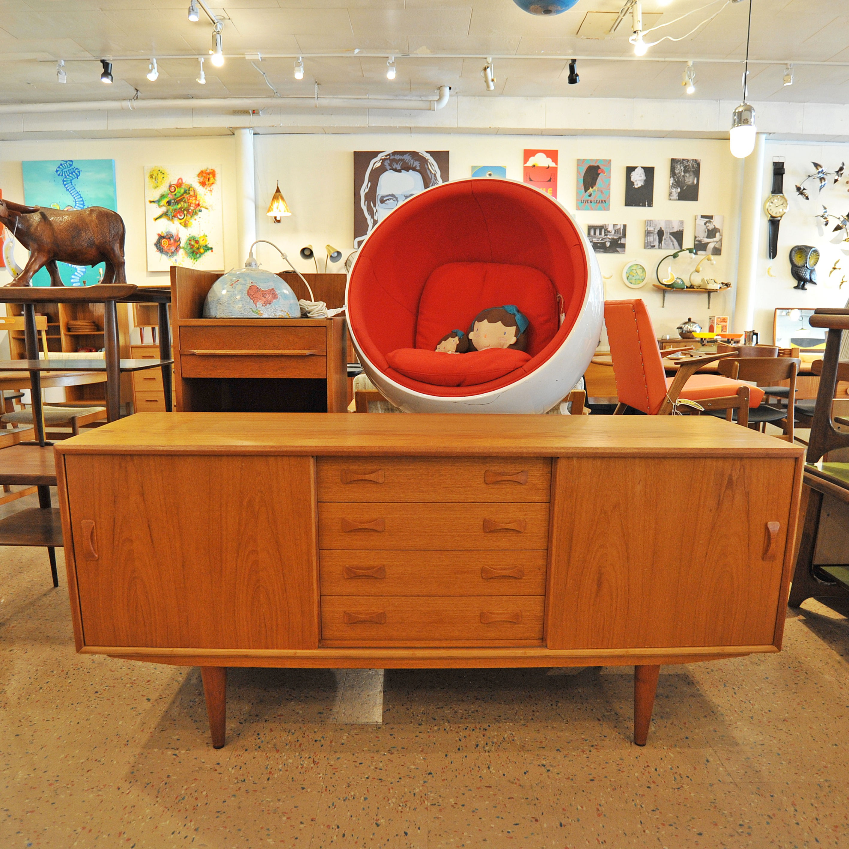 Fabulous Danish Teak Credenza by Clause and Son
